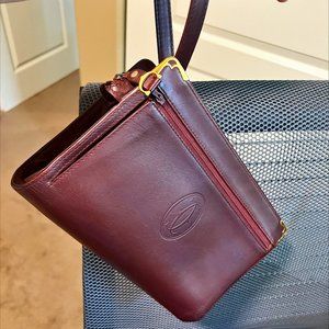 CARTIER WRISTLET - Excellent condition w/ Authenticity card - Burgundy/Wine